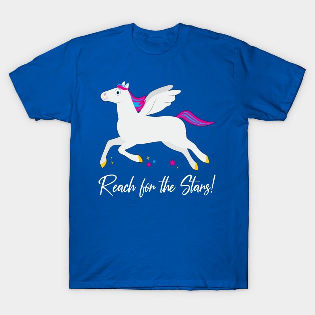 Pegasus: Reach for the Stars! T-Shirt by PenguinCornerStore